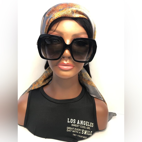 Authentic ?- New Gucci GG0096S 001 54 Ladies Sunglasses main image 13